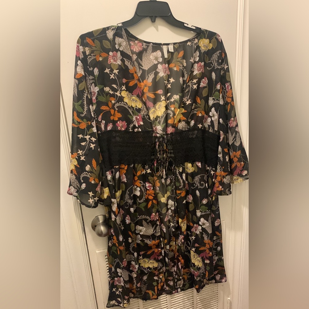 Cato Women’s floral Print Kimono size L
